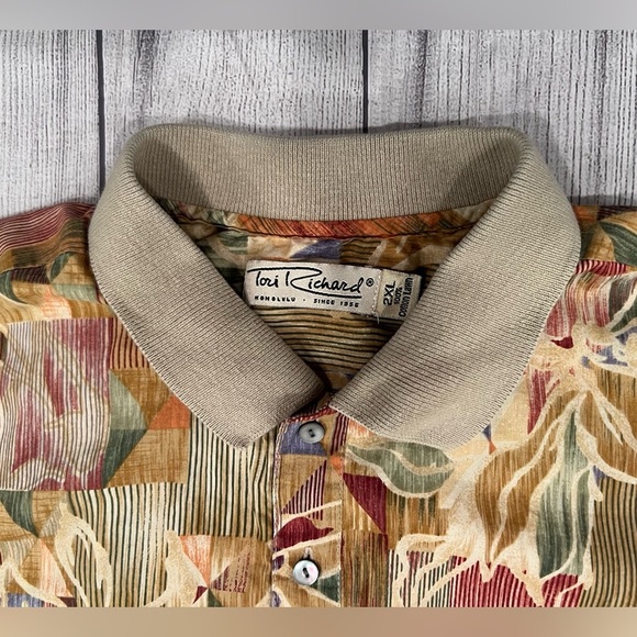 TORI RICHARD of HONOLULU Men's Multicolor Patterned Shirt/size 2XL - Picture 8 of 8